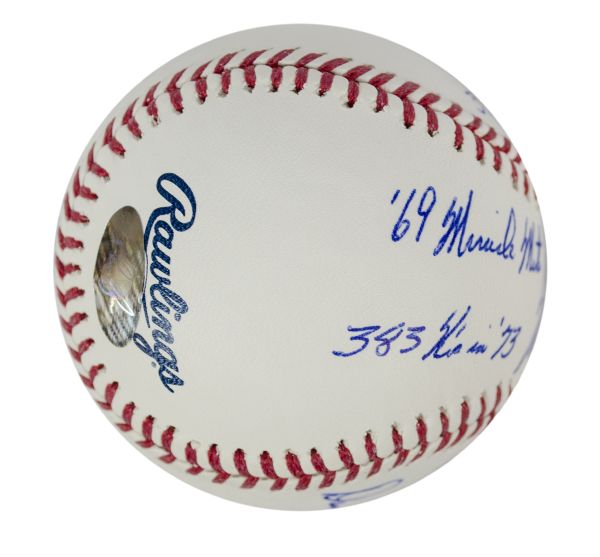 Nolan Ryan Autographed Official ML Baseball Inscribed 61 Shutouts