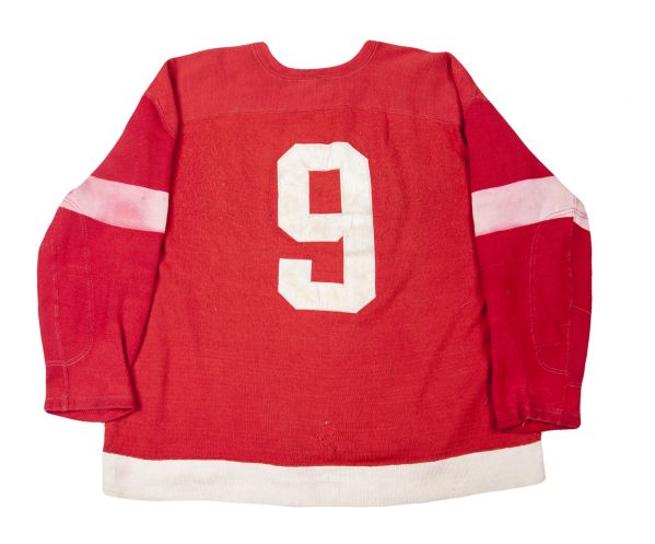 Lot Detail - Early 1950's Gordie Howe Detroit Red Wings Game Worn Jersey  (MeiGray)