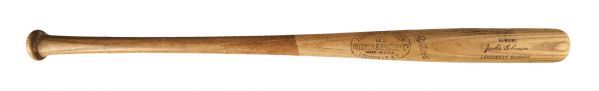 1955-56 Jackie Robinson Bat (PSA/DNA GU 10): The Finest Game Used Robinson Bat Ever Offered, Team Marked with his Number 42 and Provenance from Original Recipient 