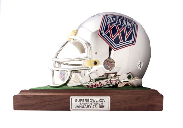 Super Bowl XXV (25) (Limited Edition) Silver Anniversary Helmet