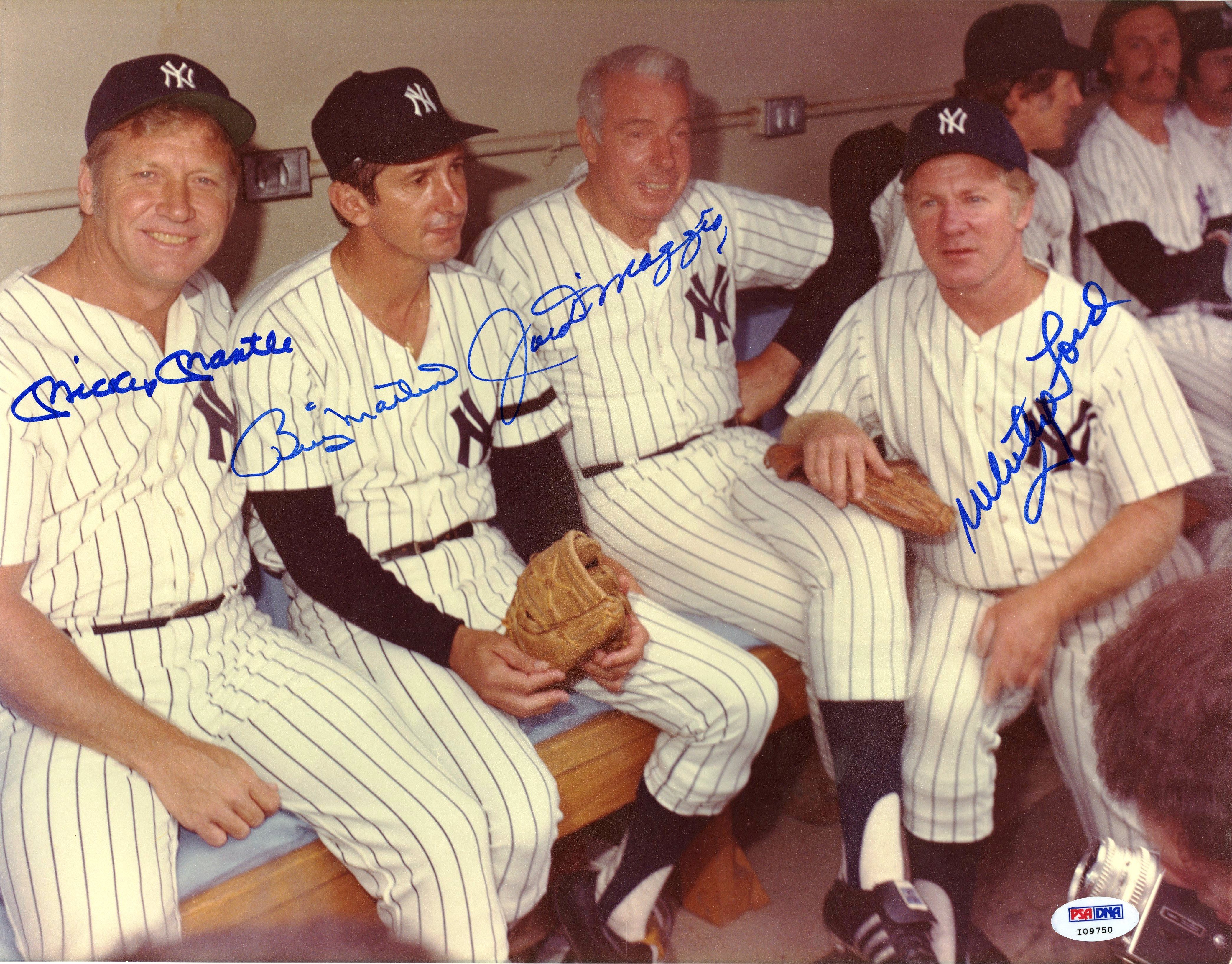 Lot Detail - New York Yankees 11x14 Photo Signed By Mickey Mantle