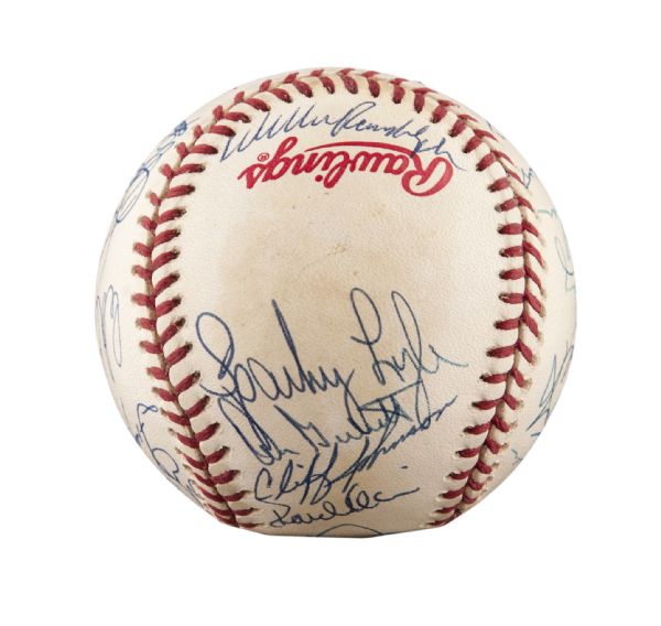 Ron Guidry New York Yankees Autographed Baseball with 18 Strikeouts  6-17-78 Inscription