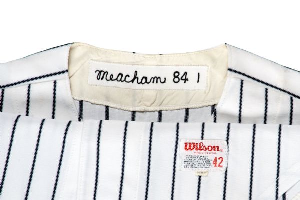Lot Detail - 1984 Bobby Meacham New York Yankees Game Worn Home Jersey