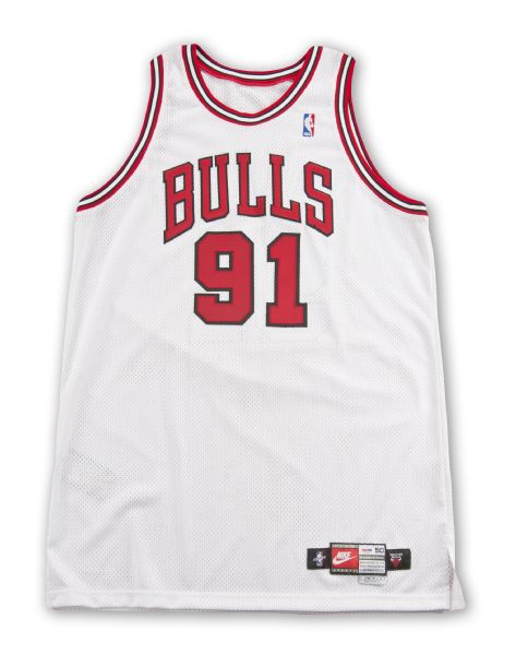 Lot Detail - Dennis Rodman Game-Used & Signed Bulls Shorts (BAS)