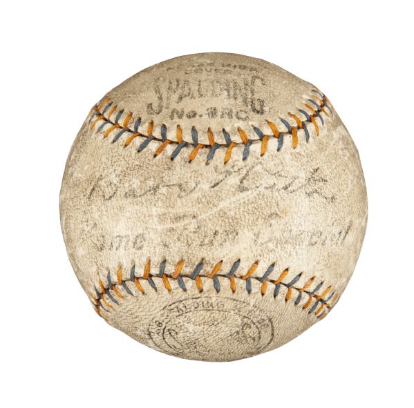 Lot Detail - Babe Ruth 1920s “Home Run Special” Single Signed Baseball
