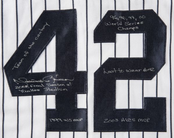 Lot Detail - 2008 Mariano Rivera Game Worn and Signed Jersey From