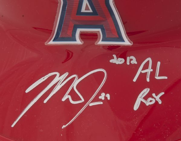 Lot Detail - Mike Trout Signed Anaheim Angels Batting Helmet (MLB