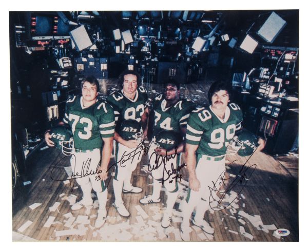 Lot Detail - New York Jets Sack Exchange 16x20 Photo Signed By 4