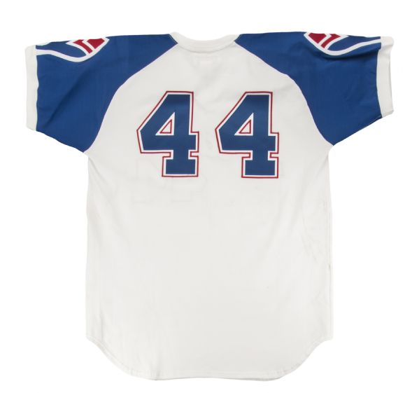 Hank Aaron 4-8-1974 Signed 715th Home Run Atlanta Braves Jersey