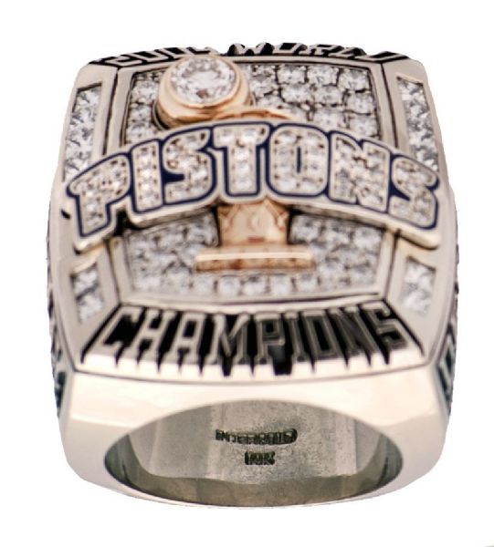 2004 Detroit Pistons National Basketball World Championship Ring