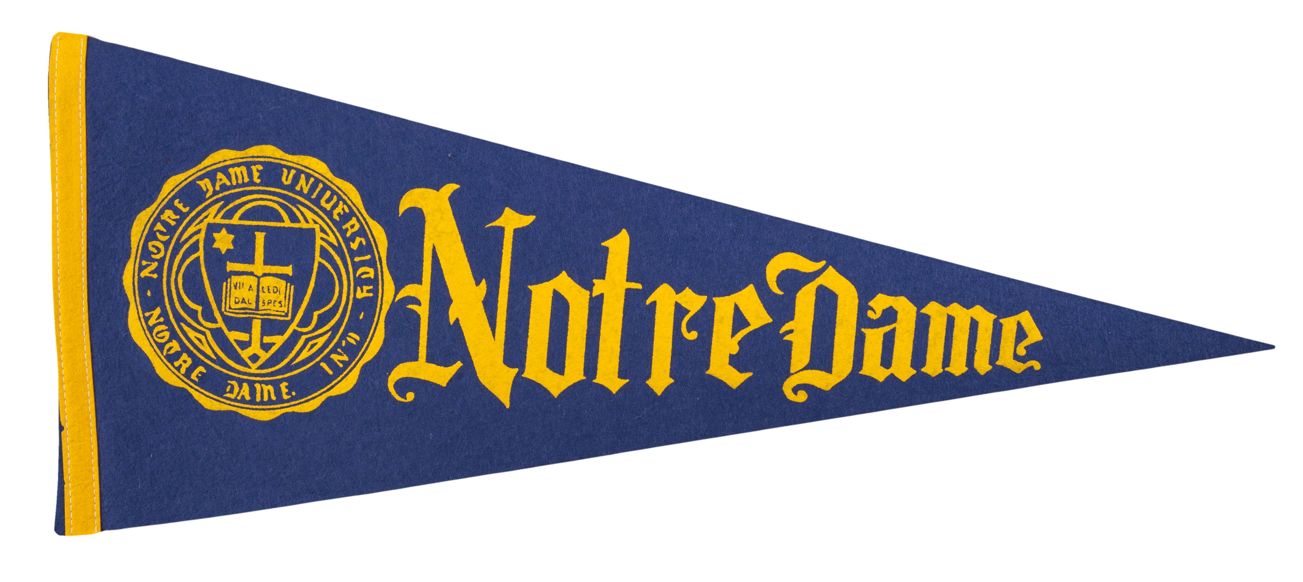 Lot Detail - 1980s Notre Dame Vintage Pennants Collection of 50