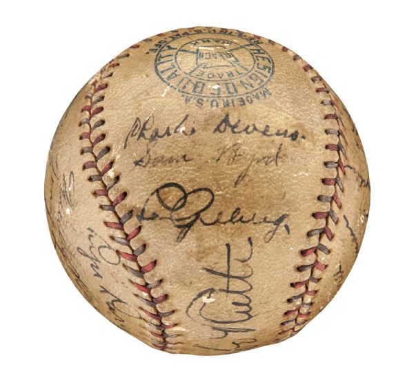 1928 New York Yankees Team-signed Baseball, Antiques Roadshow