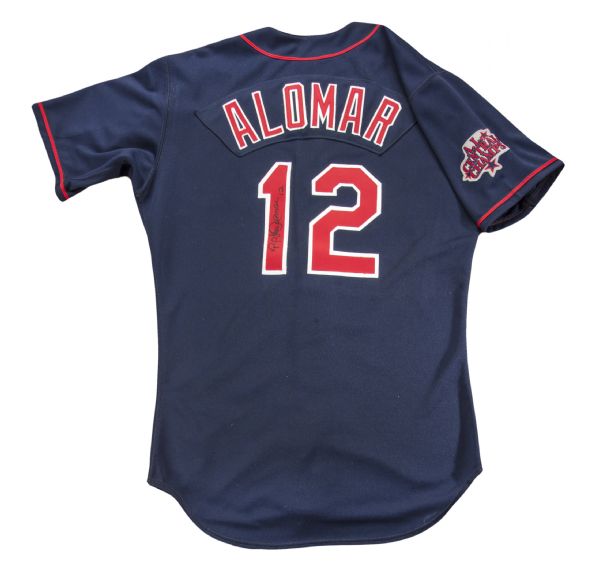 Lot Detail - 1999 Roberto Alomar Game Used & Signed Cleveland Indians  Alternate Jersey
