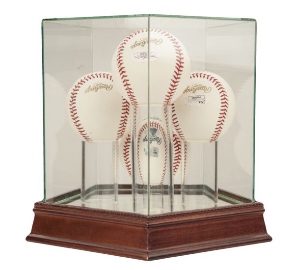 1999 Yankees World Series Core Four (4) Signed Baseball. Jeter, Rivera,  Pettitte and Posada. 1/48. — The Bullpen Sports Collectibles