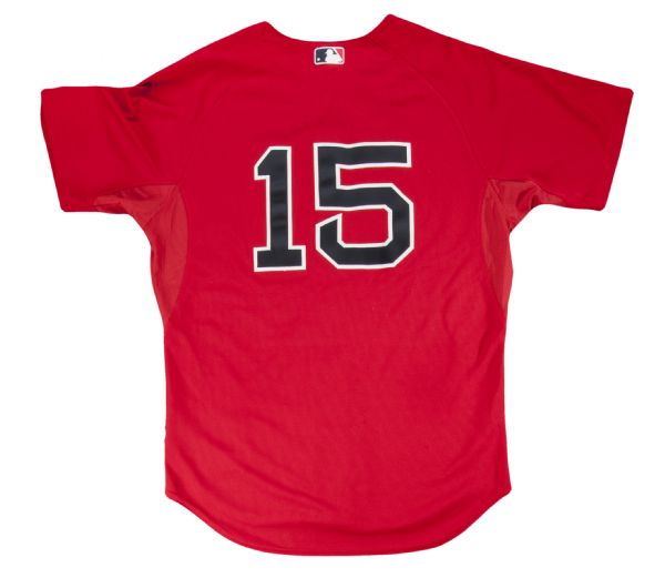 Dustin Pedroia Boston Red Sox #15 T-Shirt XL Jersey Style Navy MLB Majestic  for Sale in Abington, MA - OfferUp