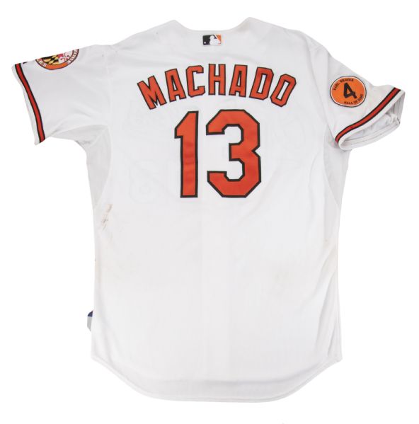 Lot Detail - 2013 Manny Machado Game Worn Baltimore Orioles Home