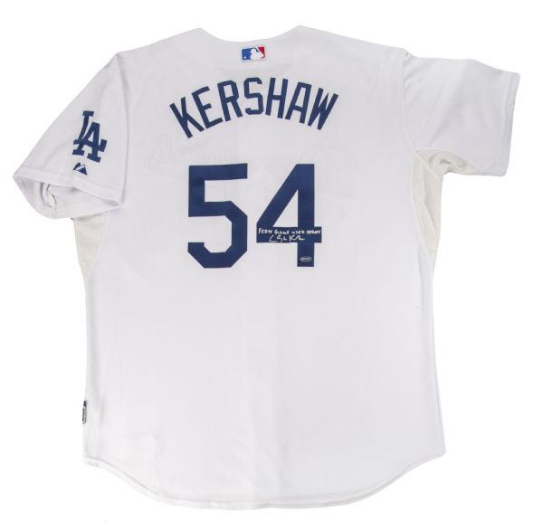 Lot Detail - 2008 Clayton Kershaw Photo Matched Game Worn and Signed Los  Angeles Dodgers (First Game Used Jersey) - MeiGray/Steiner