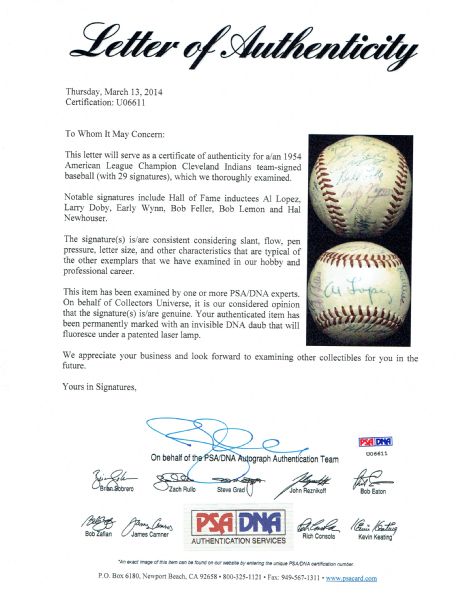 Jim Lemon Autographed Official AL Baseball Cleveland Indians, Washington  Senators Beckett BAS #F29485