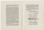 1939 American League Agreement Signed by Kenesaw Landis and Every Team Owner and Secretary (8 Hall of Famers!)