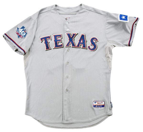 Lot Detail - 2012 Josh Hamilton Game Worn Texas Rangers Road Jersey (MLB  Authentication)