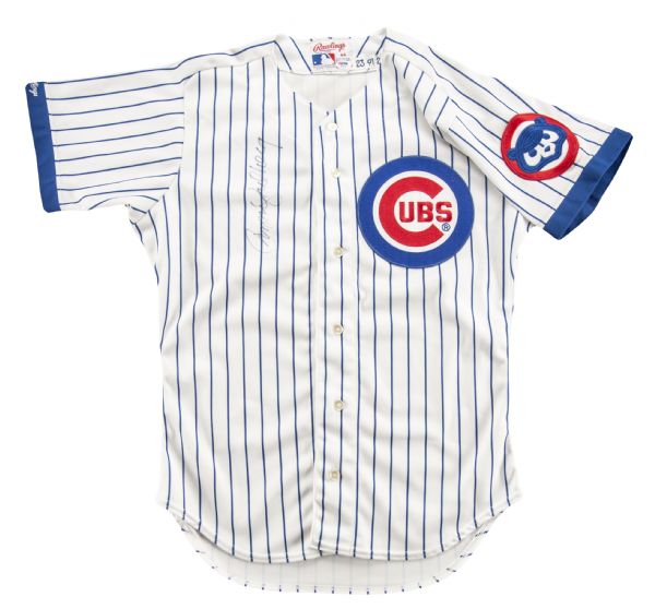 1994 Ryne Sandberg Game Worn Chicago Cubs Jersey with Sleeve Patch., Lot  #57128