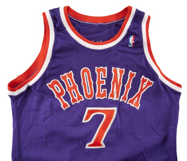 Lot Detail - 1991/92 Kevin Johnson Phoenix Suns Game Worn Road Jersey