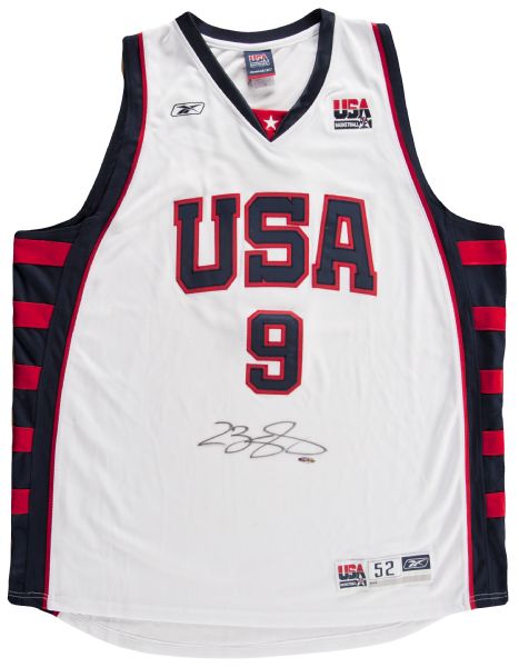 Lebron James Autographed USA Olympic 