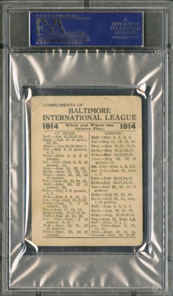 Lot Detail - 1914 Baltimore News Babe Ruth Rookie Card – Ruth's