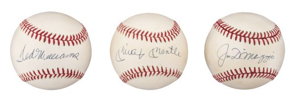 Lot Detail - Mickey Mantle and Ted Williams Dual-Signed Baseball