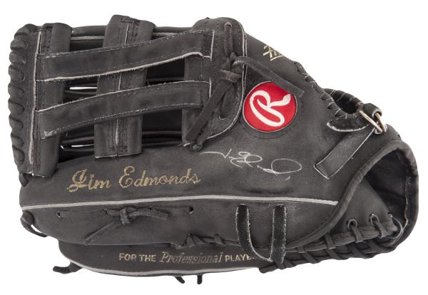 Lot Detail - 1996 Jim Edmonds Game Worn and Signed Rawlings