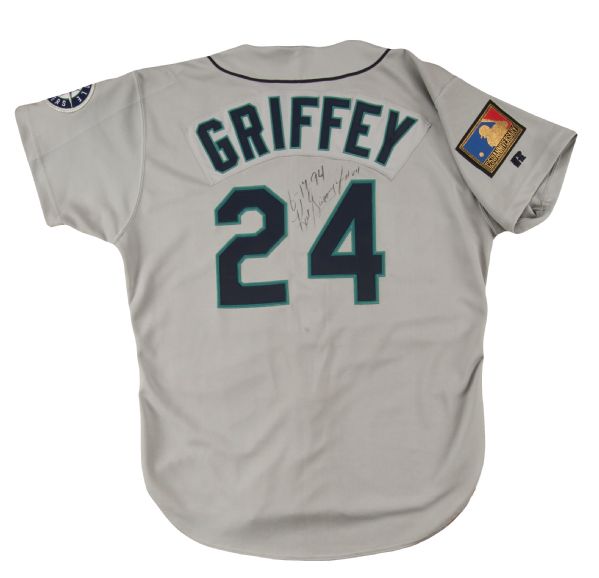 1994 Ken Griffey Jr Seattle Mariners Russell Authentic Aqua