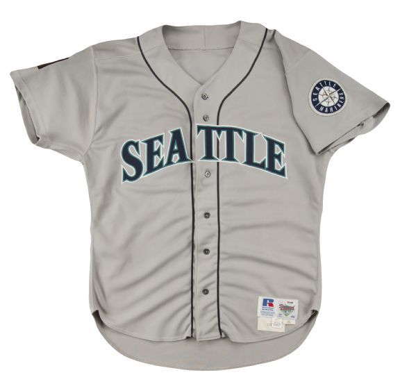 KEN GRIFFEY JR game used jersey (3) LOA’S Seattle Mariners