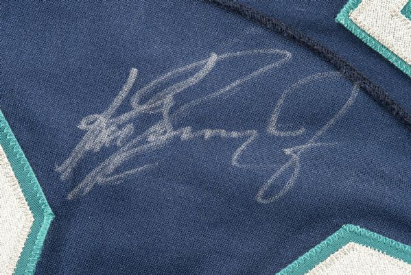 Lot Detail - 1999 Ken Griffey Jr. Game Worn and Signed Seattle Mariners  Jersey and Undershirt