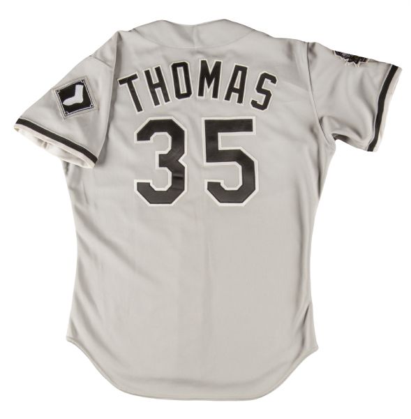 Frank Thomas Chicago White Sox Game Worn Signed Size 52 Baseball Jersey