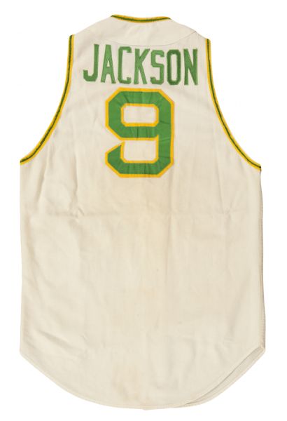Lot Detail - 1971 Reggie Jackson Game Worn and Signed Oakland Athletics  Jersey (MEARS A-10)