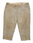 1928-1932 Babe Ruth Game Used New York Yankees Road Pants (MEARS)