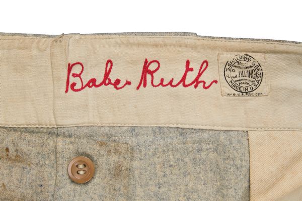 Lot Detail - C.1920 BABE RUTH NEW YORK YANKEES GAME WORN ROAD