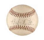 Circa 1935-39 Beautiful Babe Ruth Single Signed “Ford Frick” N.L. Baseball (PSA/DNA 6.5)