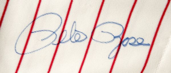 1980 Pete Rose Signed & Inscribed (4256) Philadelphia Phillies Game Worn  Home Jersey From World Champ. Season (MEARS A10) - SCP AUCTIONS