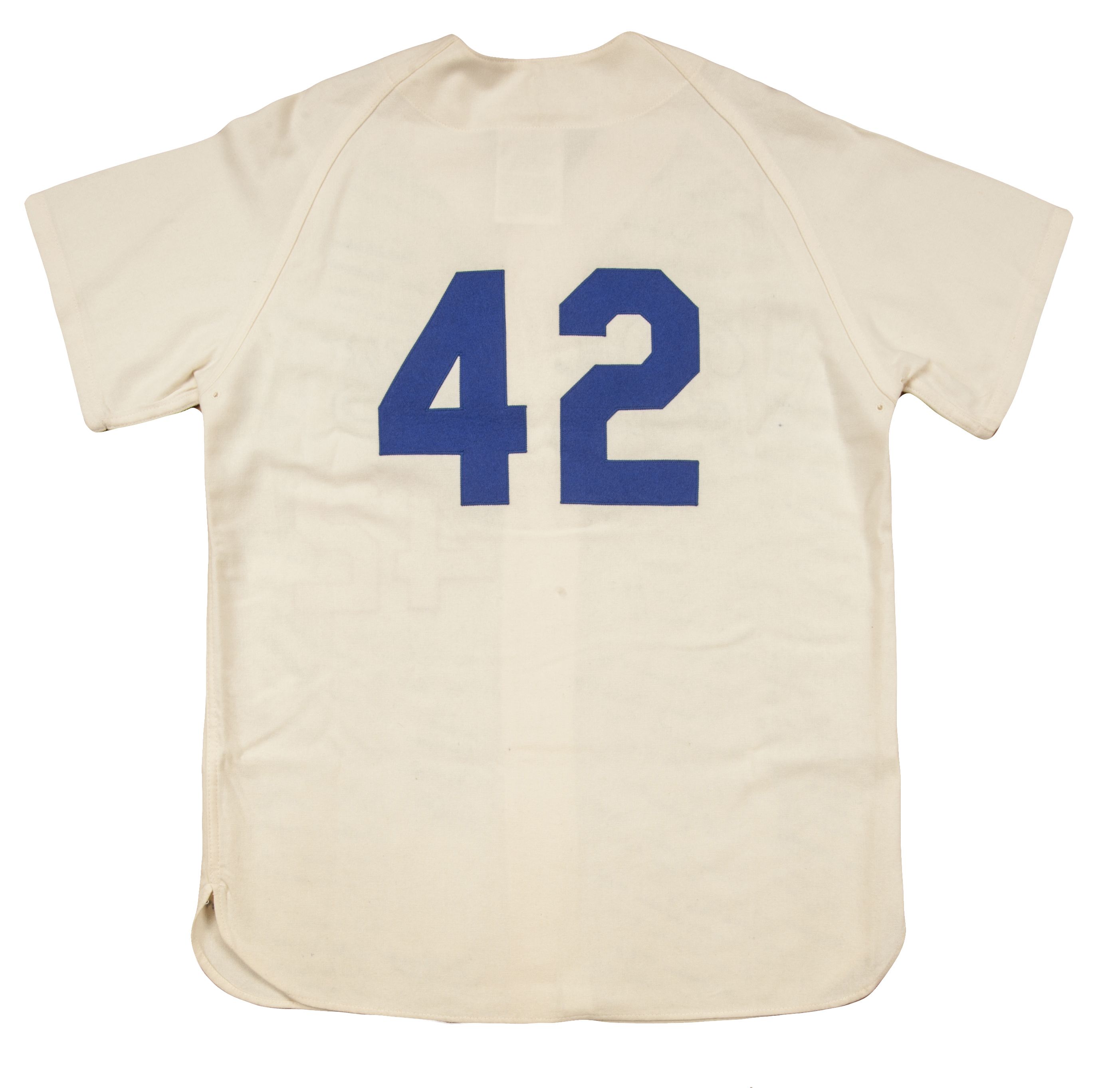 Lot Detail - Brooklyn Dodgers 1955 No. 42 Multi Signed Jersey With Over ...