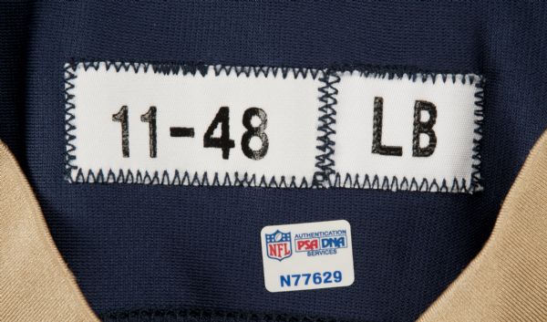 Steven Jackson Game-Worn Jersey St. Louis Rams Worn 10-3-2010 – COA PSA/DNA  NFL Auctions – Memorabilia Expert