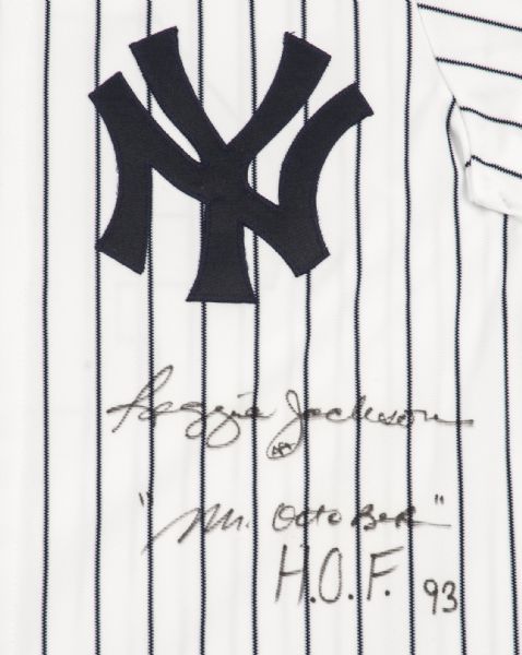 Lot Detail - Reggie Jackson Framed Signed and Inscribed New York