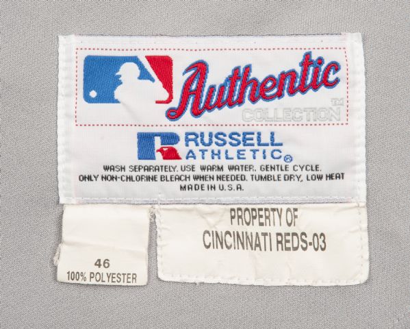 Lot Detail - 2003 Ken Griffey, Jr. Cincinnati Reds Game-Used Home Jersey