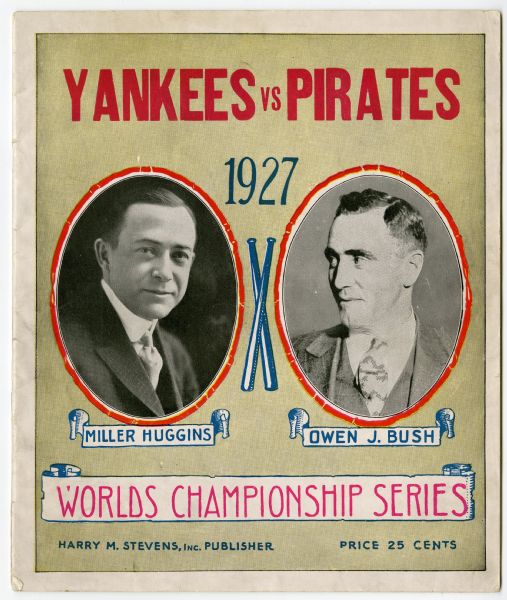 Lot Detail - Tremendous 1927 World Series Program – Pittsburgh