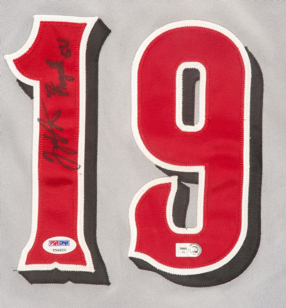 Joey Votto -- Game-Used 1937 Cincinnati Tigers Jersey -- Worn on 9/9 @  Pirates (3-for-4 with 1 RBI)