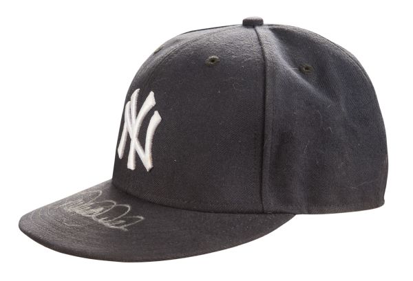 New York Yankees 2009 World Series Game Worn and Signed Baseball Cap