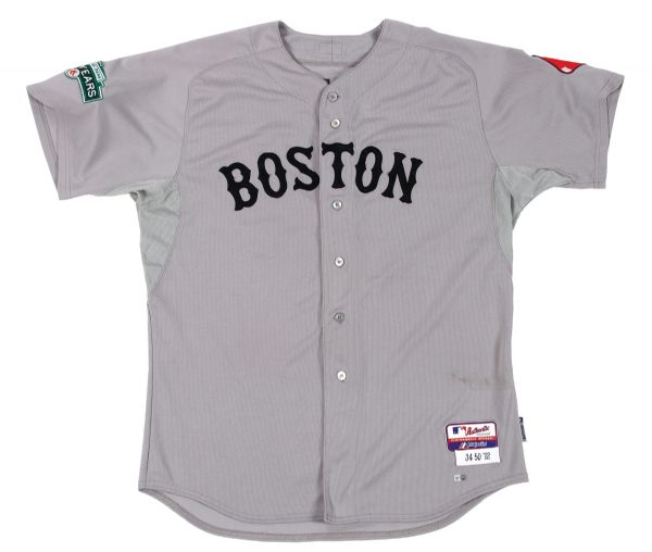Lot Detail - 2012 David Ortiz Boston Red Sox Game Worn, Signed and  Inscribed Road Jersey – Worn During his 400th Career Home Run! (MLB Auth)