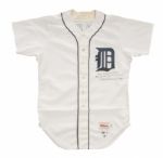 1986 Detroit Tigers Original Jersey Signed by Ronald and Nancy Reagan 