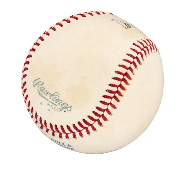 Lot Detail - Don Mattingly Single-Signed Rookie Era American League Lee  MacPhail Baseball