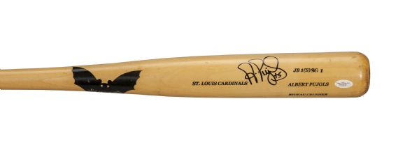 Albert Pujols Signed Louisville Slugger Game Model Baseball Bat Cardinals  PSA